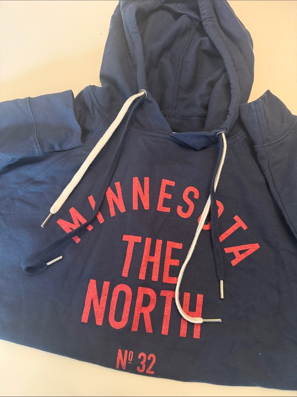 SOTA Navy Blue "Minnesota The North" Hoodie with Red Lettering